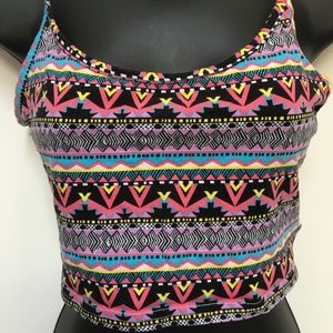 H&M Divided Tribal Print Crop Top